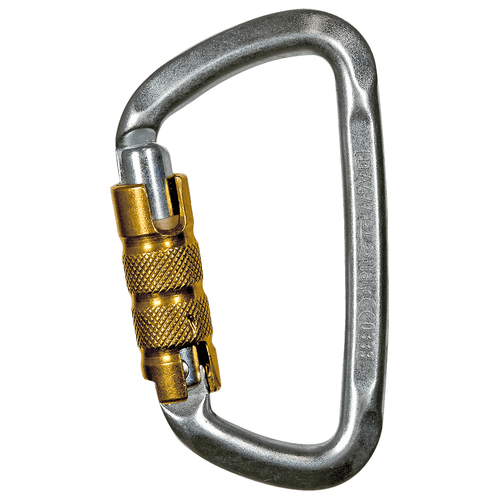 CT D-Shape Steel Triple Lock Carabiner