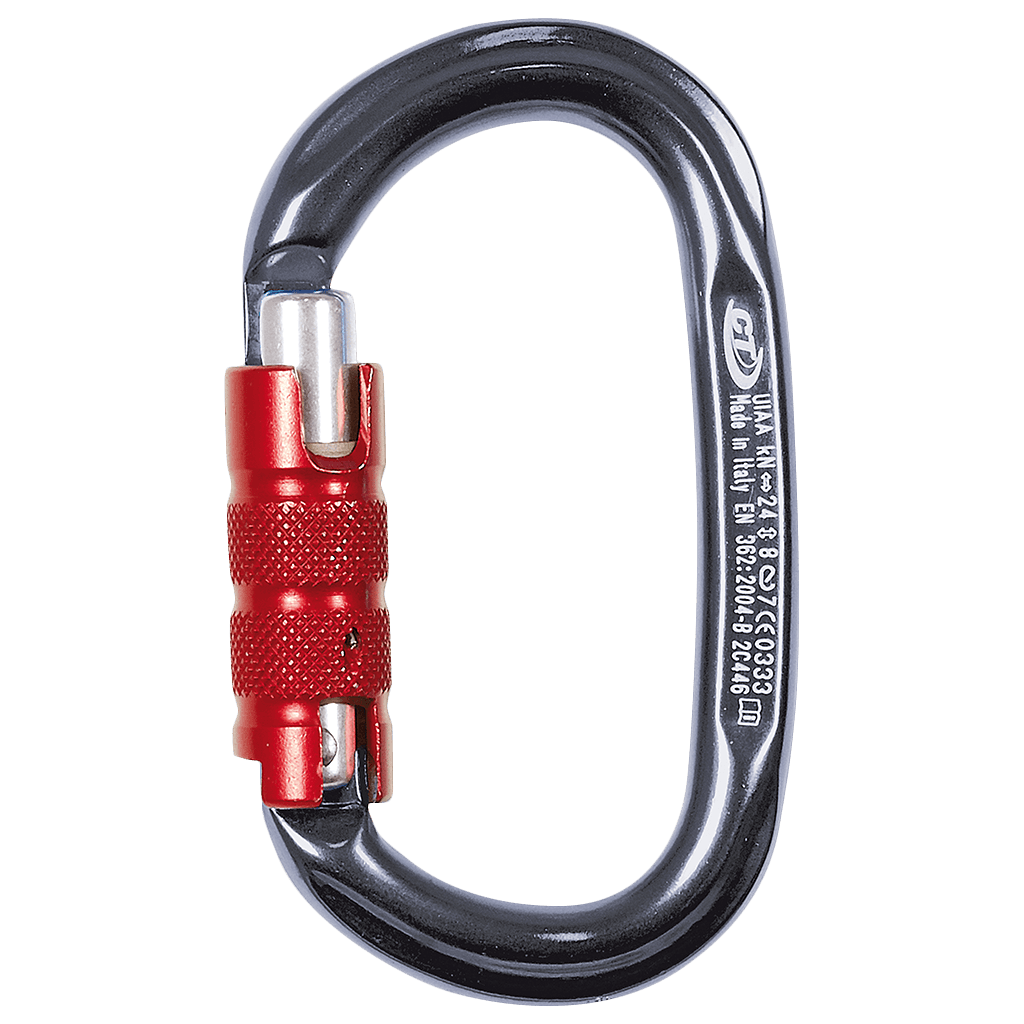 CT Pillar TG Oval Triple-Lock Carabiner – Grey