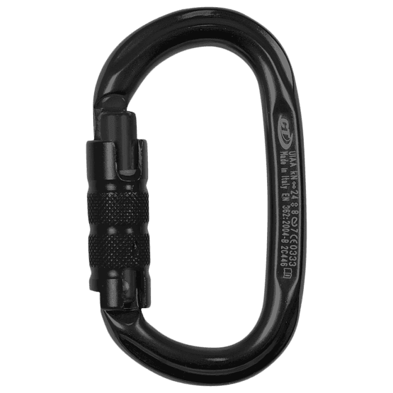 CT Pillar TG Oval Triple-Lock Carabiner - Black