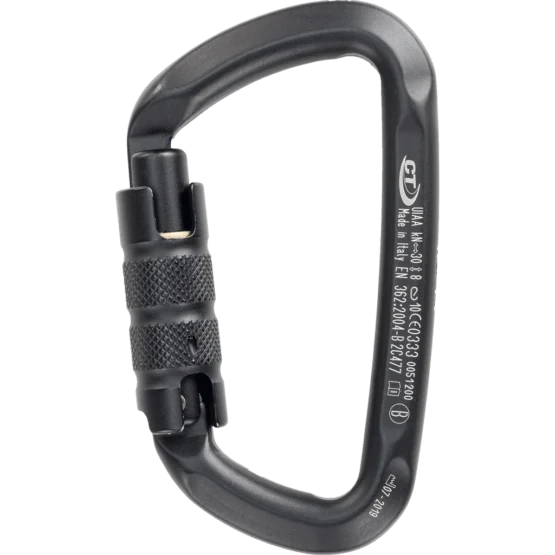 CT D-Shape Triple Lock Carabiner - Black