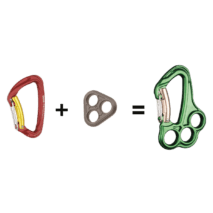 Alternative view of Grivel Vlad Rigging Plate Carabiner - Twin Gate System