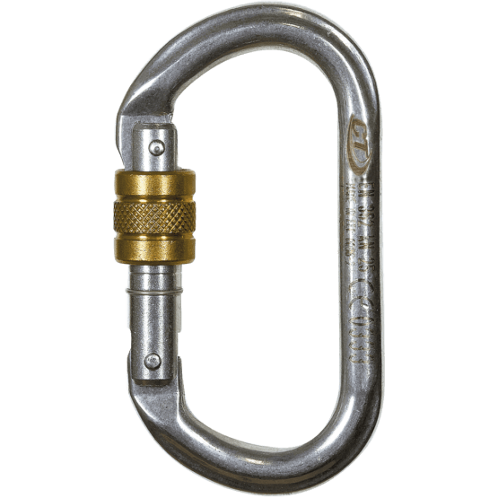 CT Oval Stainless Steel Screw Gate Carabiner