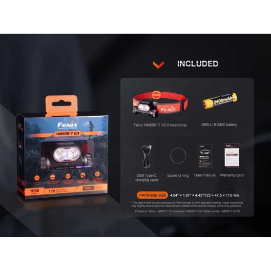 Fenix HM65R-T Trail Running Headlamp - 1600 Lumens - Image 11