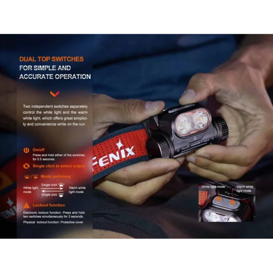 Fenix HM65R-T Trail Running Headlamp - 1600 Lumens - Image 4