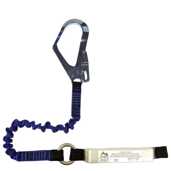 Aspiring Single Elastic Lanyard - Steel