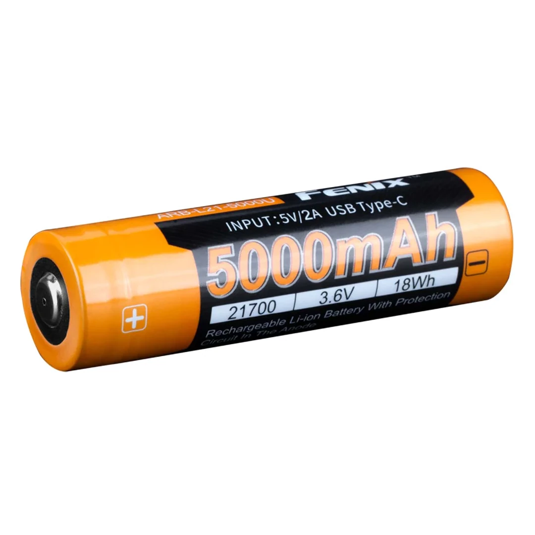 Fenix USB Rechargable 21700 Battery – 5000 mAh