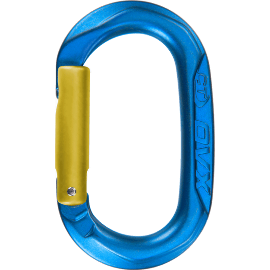 CT OVX Small Oval Snap Gate Carabiner - Blue/Yellow