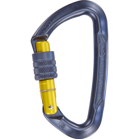 CT Lime Screw Gate Carabiner - Grey/Yellow