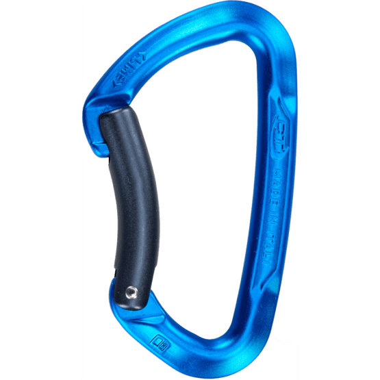 CT Lime Bent Gate Carabiner - Blue