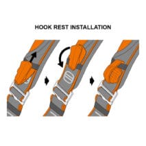 Alternative view of CT Hook Rest Lanyard Stowage Point - 2 Pack