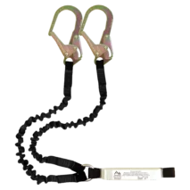 Aspiring Double Elastic Lanyard - Steel