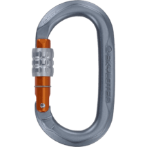 Skylotec OBX Oval Screw Gate Carabiner - Grey/Orange
