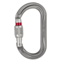 Petzl OK Oval Screw Lock Carabiner - Grey